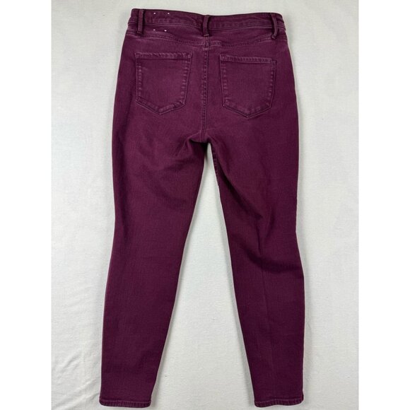 Talbots Women's Jegging Jeans Mid Rise Five Design Pockets Purple Size W29 - Picture 2 of 7